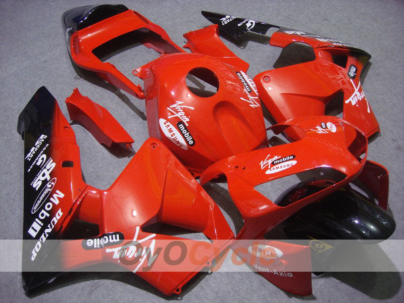 Kit de carénage injecté pour CBR600RR 03-04 - Rouge, Noir - DUNLOP #OYO87900224 Image principale du produit