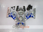 Kit de carénage à injection pour NINJA ZX-6R 03-04 - Bleu, argent - Flammes #OYO87901797
