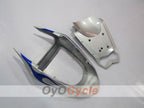 Kit de carénage à injection pour NINJA ZX-6R 03-04 - Bleu, argent - Flammes #OYO87901797