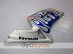Kit de carénage à injection pour NINJA ZX-6R 03-04 - Bleu, argent - Flammes #OYO87901797