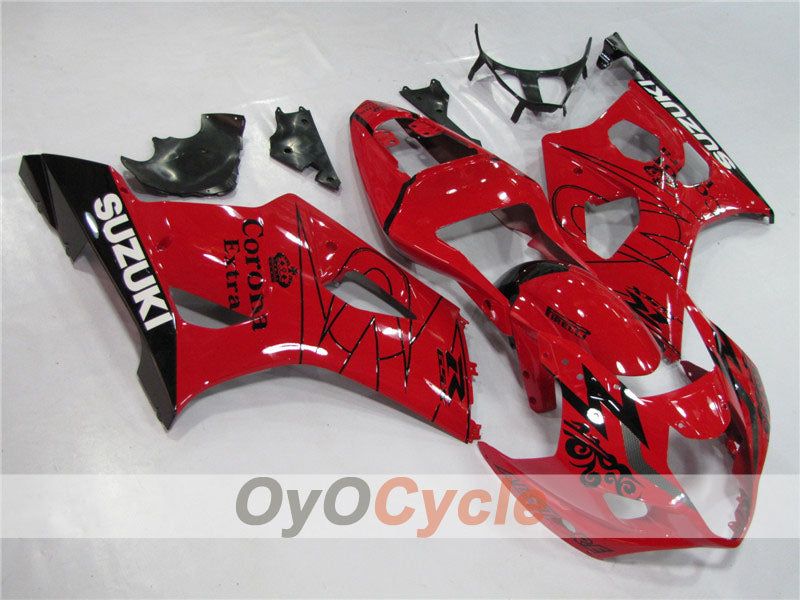 Kit de carénage à injection pour GSX R1000 03-04 - Rouge - Corona #OYO87901809