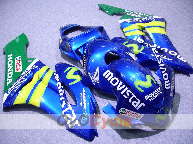 Kit de carénage injecté pour CBR1000RR 04-05 - Jaune, bleu - Movistar #OYO87900511 Image principale du produit