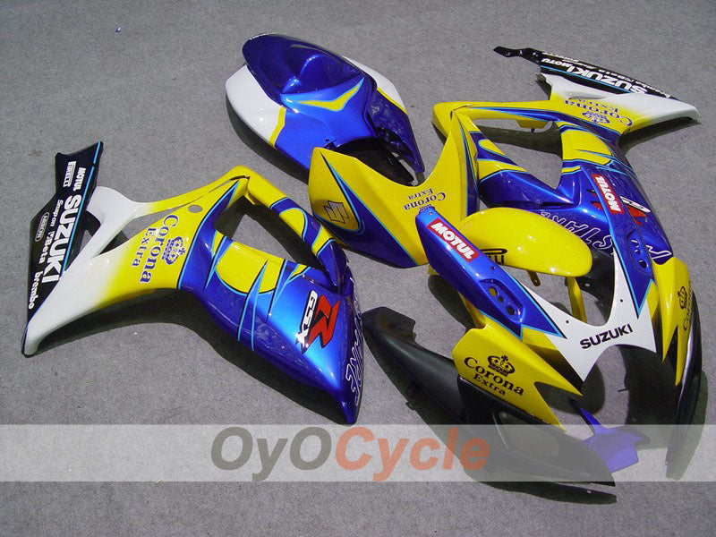 Kit de carénage pour injection pour GSX R750 06-07 - Jaune, Bleu - Corona #OYO87901270 Image principale du produit