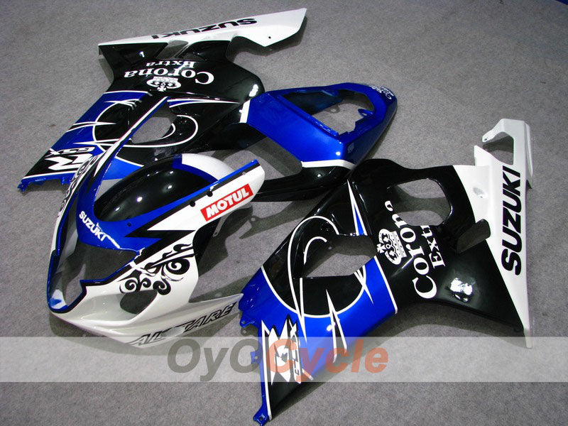 Kit de carénage à injection pour GSXR600 04-05 - Bleu, noir - Corona, MOTUL #OYO87901163 Image principale du produit
