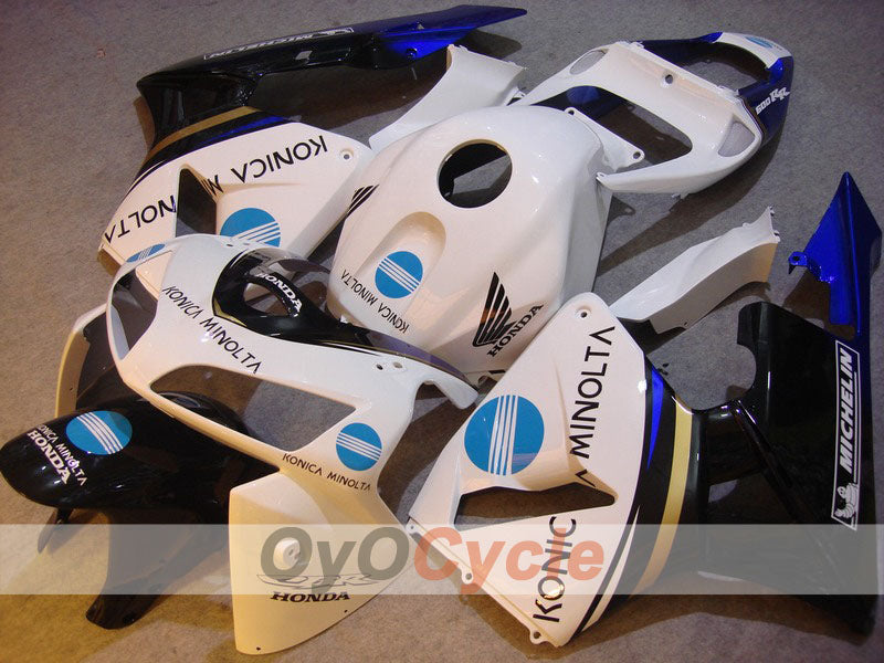 Kit de carénages injectés pour CBR600RR 05-06 - Blanc, noir - Konica Minolta, MICHELIN #OYO87900258 Image principale du produit