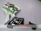 Kit de carénages injectés pour CBR600RR 05-06 - Vert, blanc, noir - HANN Spree #OYO87900250