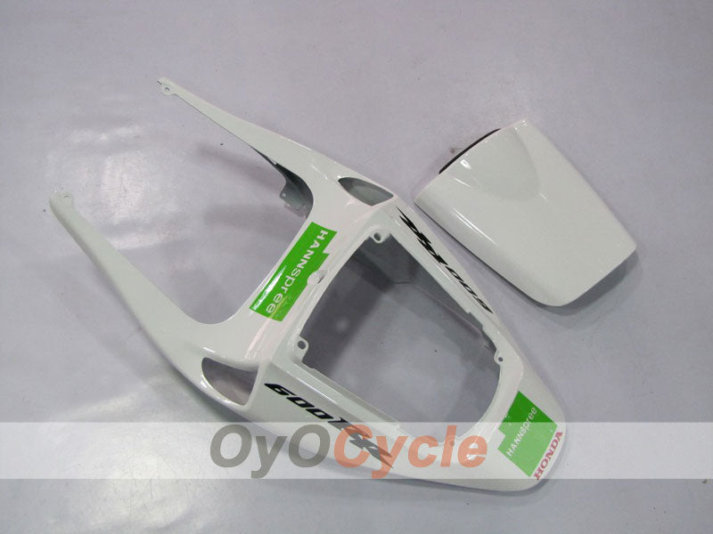 Kit de carénages injectés pour CBR600RR 05-06 - Vert, blanc, noir - HANN Spree #OYO87900250