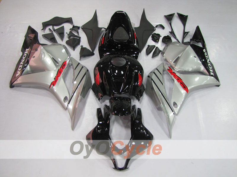Kit de carénage à injection pour CBR600RR 09-12 - Noir, Argent - Style usine #OYO87900448 Image principale du produit
