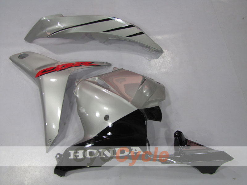 Kit de carénage à injection pour CBR600RR 09-12 - Noir, Argent - Style usine #OYO87900448