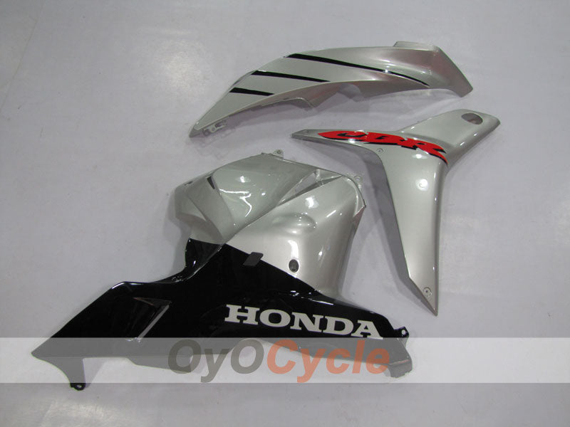 Kit de carénage à injection pour CBR600RR 09-12 - Noir, Argent - Style usine #OYO87900448