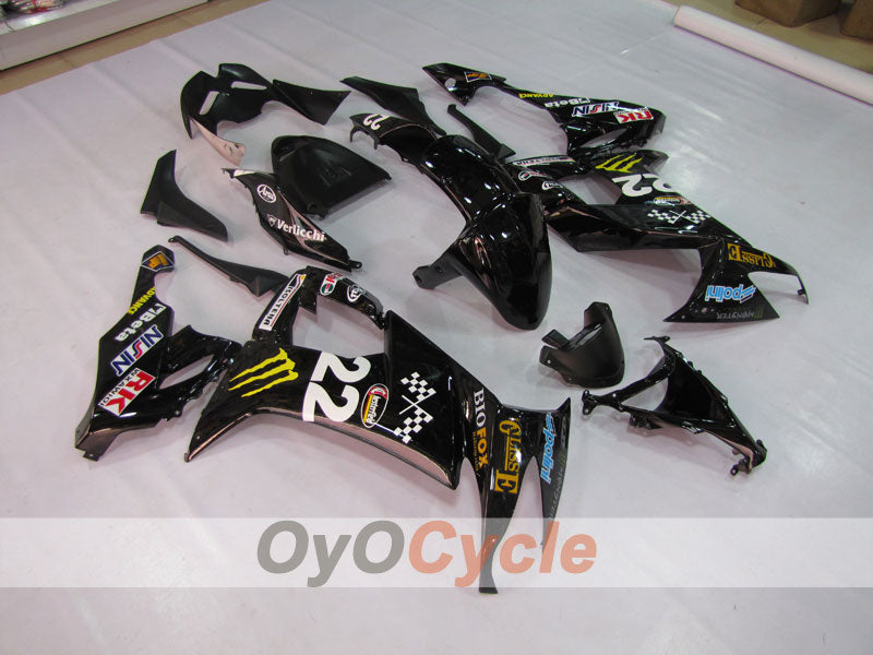 Kit de carénage à injection pour NINJA ZX-10R 08-10 - Noir - Monster #OYO87901652 Image secondaire du produit