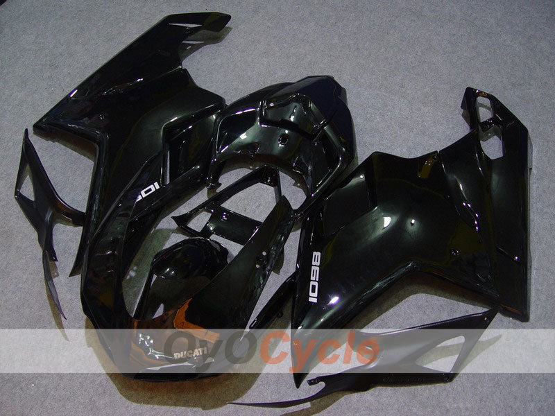 Kit de carénage injecté pour Ducati 1098 07-09 - Noir - Style usine #OYO87902314 Image principale du produit