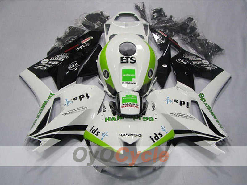 Kit de carénage injecté pour CBR600RR de 13-20 - Blanc, Noir - HANN Spree #OYO87903118 Image principale du produit