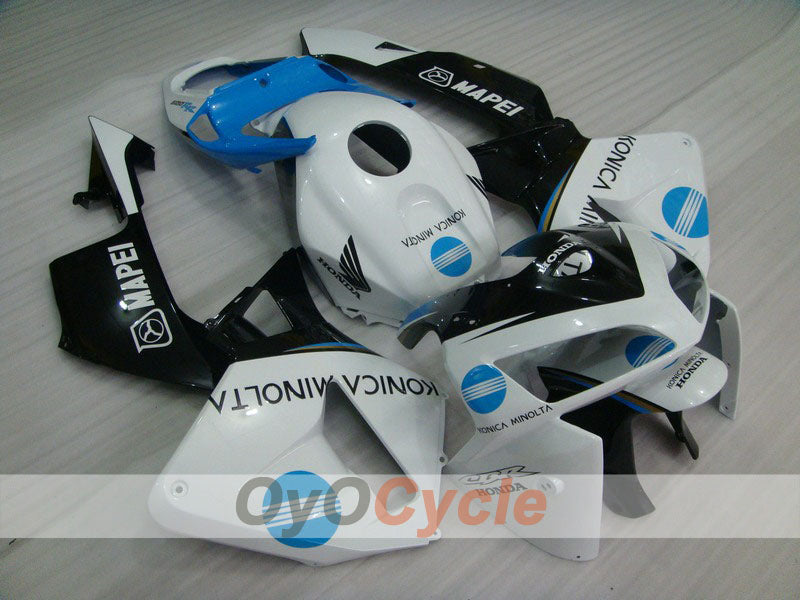 Kit de carénages injectés pour CBR600RR 05-06 - Blanc, noir - Konica Minolta #OYO87900260 Image principale du produit