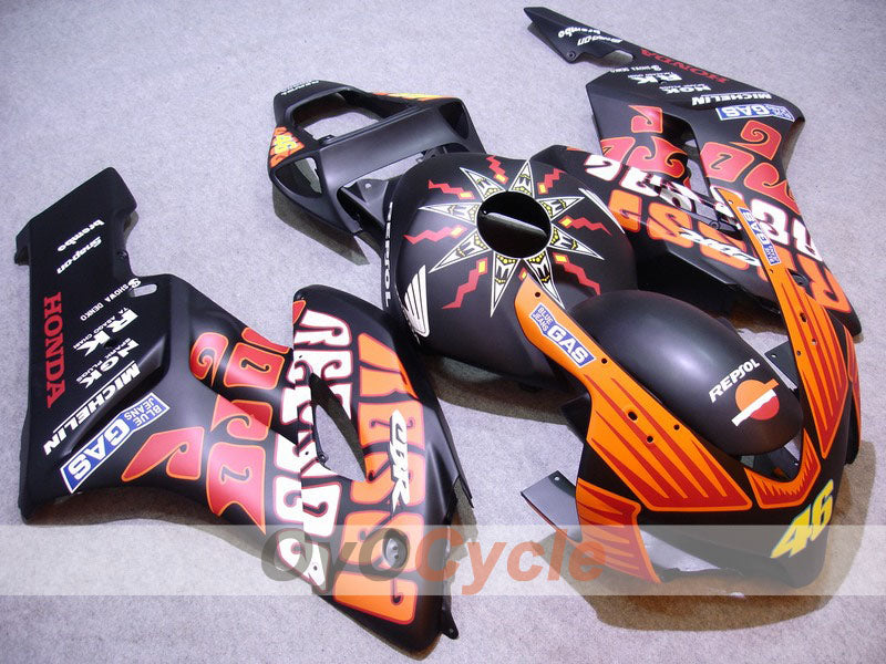 Kit de carénage à injection pour CBR1000RR 04-05 - Orange, Noir, Mat - Rossi #OYO87900539