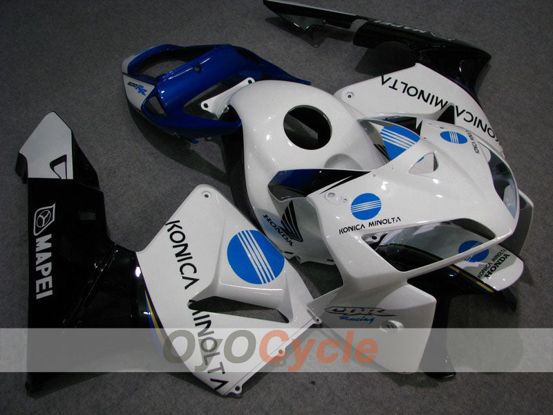 Kit de carénages injectés pour CBR600RR 05-06 - Blanc, noir - Konica Minolta #OYO87900261 Image principale du produit