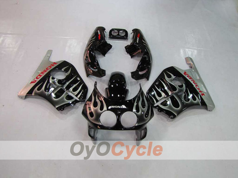 Kit de carénage à injection pour CBR250RR 90-94 - Noir, Argent - Flame #OYO87902950 Image principale du produit