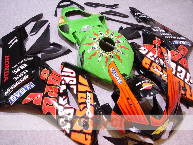 Kit de carénage à injection pour CBR1000RR 04-05 - Orange, Noir - Rossi #OYO87900540 Image principale du produit