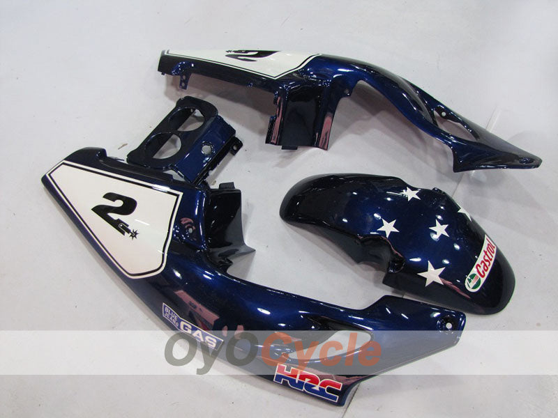 Kit de carénages injection pour CBR250RR 90-94 - Rouge, Bleu - Castrol #OYO87902956