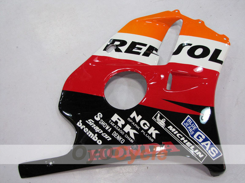 Kit de carénage à injection pour CBR250RR 90-94 - Rouge, orange - Repsol #OYO87902971