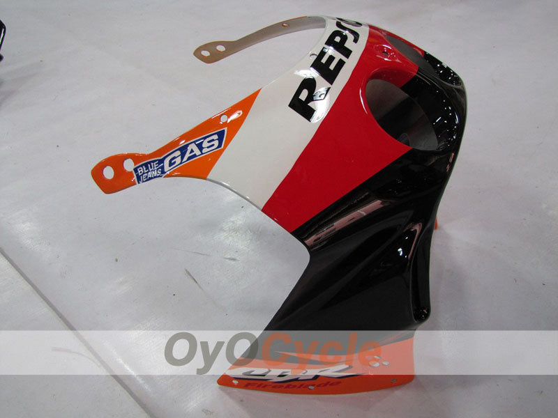 Kit de carénage à injection pour CBR250RR 90-94 - Rouge, orange - Repsol #OYO87902971