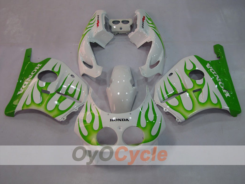 Kit de carénage à injection pour CBR250RR 90-94 - Vert, Blanc - Flame #OYO87902947 Image secondaire du produit