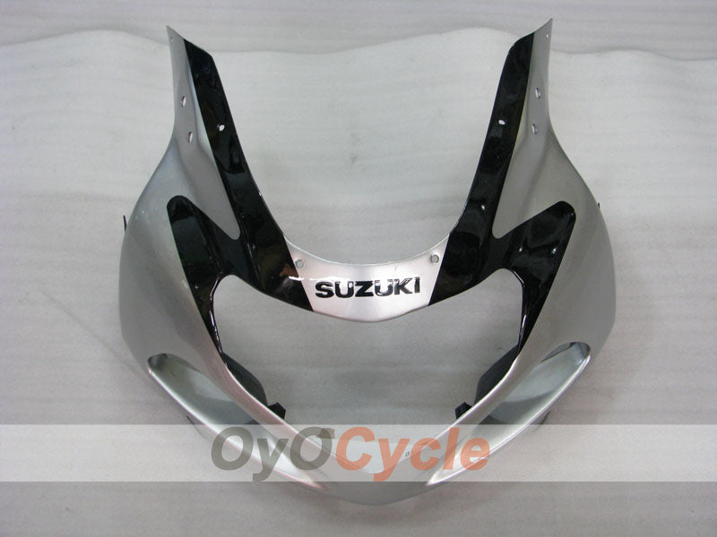 Kit de carénage à injection pour GSX R600 01-03 - Noir, argent - Style d'origine #OYO87901128