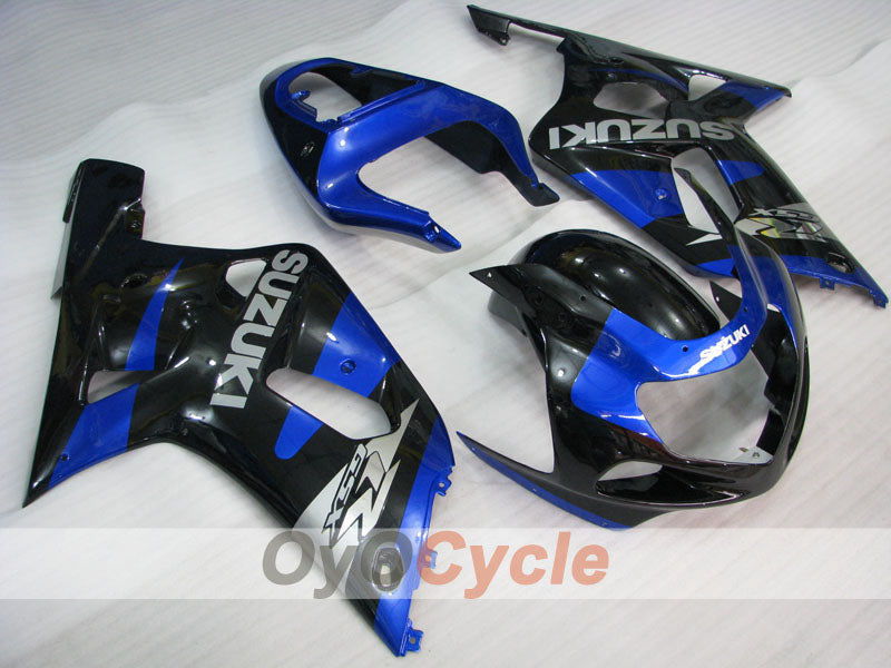 Kit de carénage à injection pour GSX R750 00-03 - Bleu, noir - Style d'usine #OYO87905152 Image principale du produit