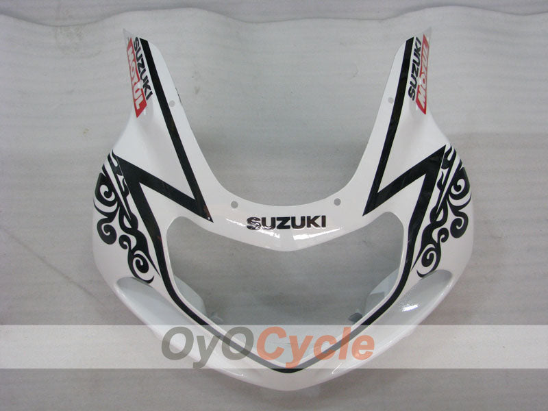 Kit de carénage à injection pour GSX R750 00-03 - Blanc, Noir - Corona #OYO87901023