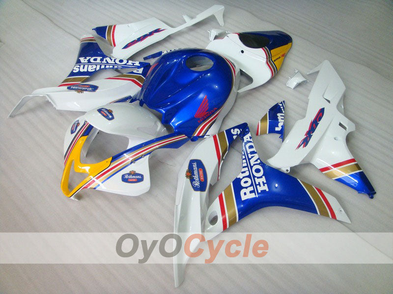 Kit de carénage injecté pour CBR600RR 07-08 - Bleu, Blanc - Rothmans #OYO87900423 Image principale du produit