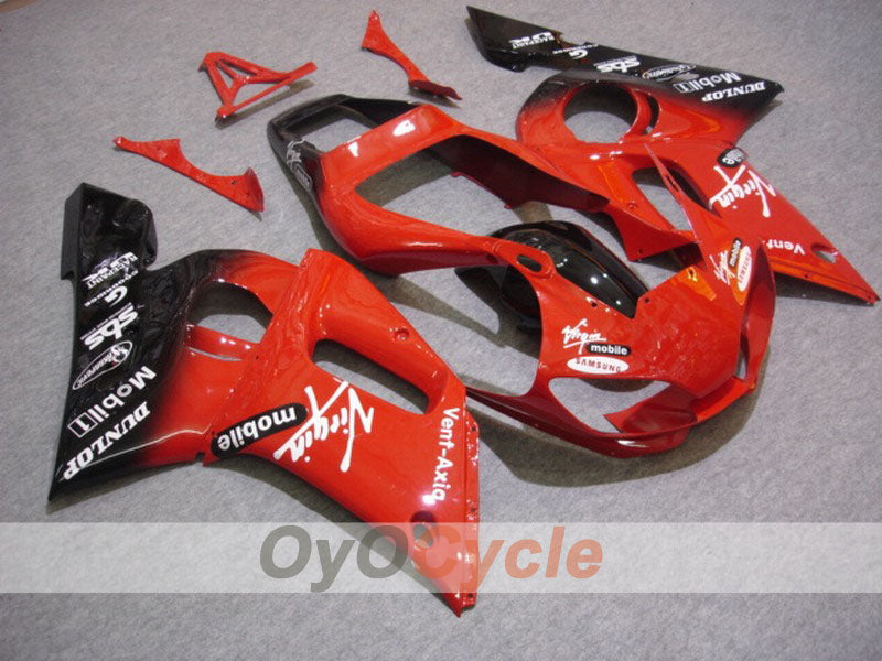 Kit de carénages en injection pour YZF-R6 98-02 - Rouge, noir - DUNLOP #OYO87900983 Image principale du produit