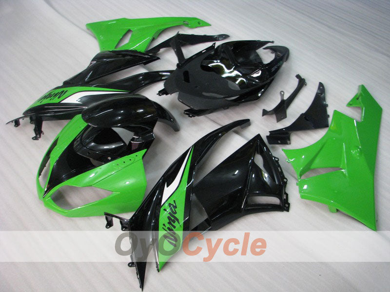 Kit de carénage à injection pour NINJA ZX-6R 09-12 - Vert, Noir - Style d’origine #OYO87901984