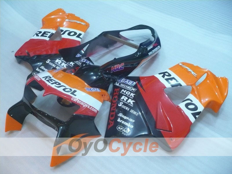 Kit de carénage pour VFR800 98-01 - Orange, Noir - Repsol #OYO87902937 Image principale du produit