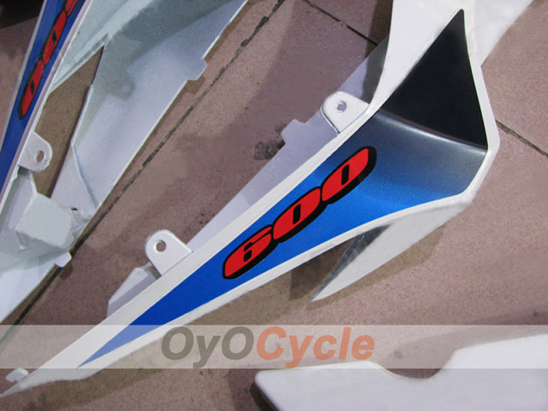 Kit de carénage injecté pour GSX R600 11-26 - Bleu, Blanc, Mat - Style usine #OYO87903216
