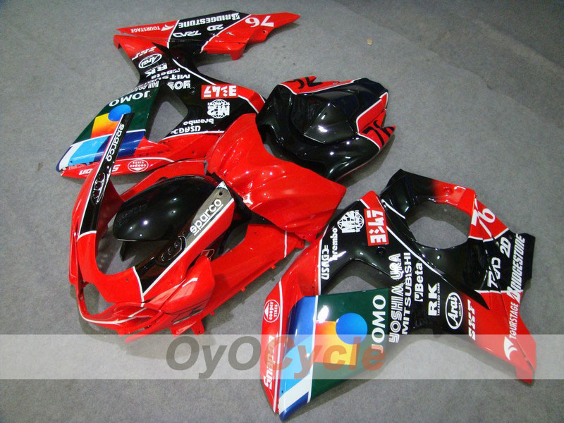 Kit de carénage à injection pour GSX R1000 09-16 - Rouge, Noir - JOMO #OYO87902867 Image principale du produit