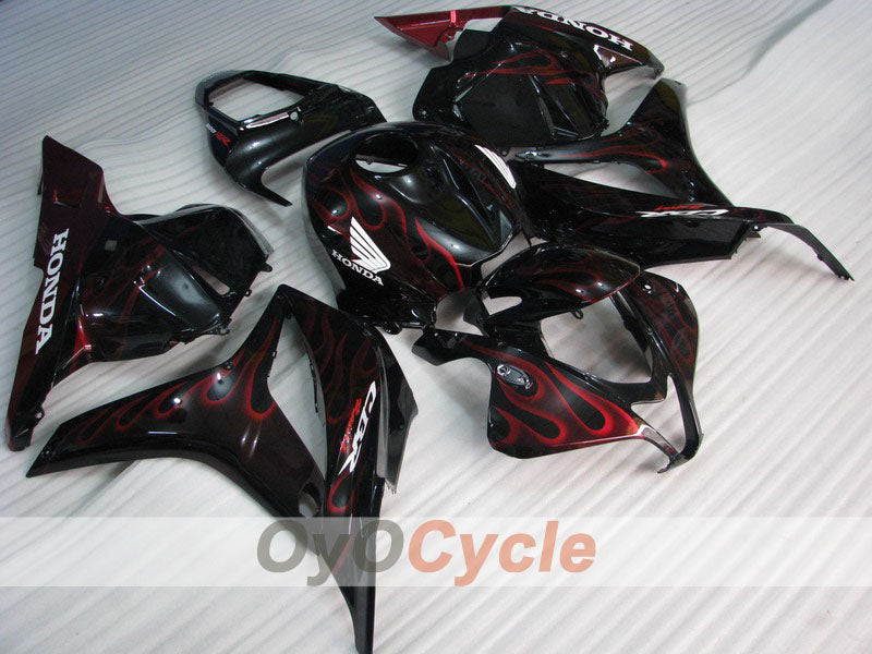 Kit de carénage à injection pour CBR600RR 09-12 - Rouge, Noir - Flame #OYO87900444 Image principale du produit