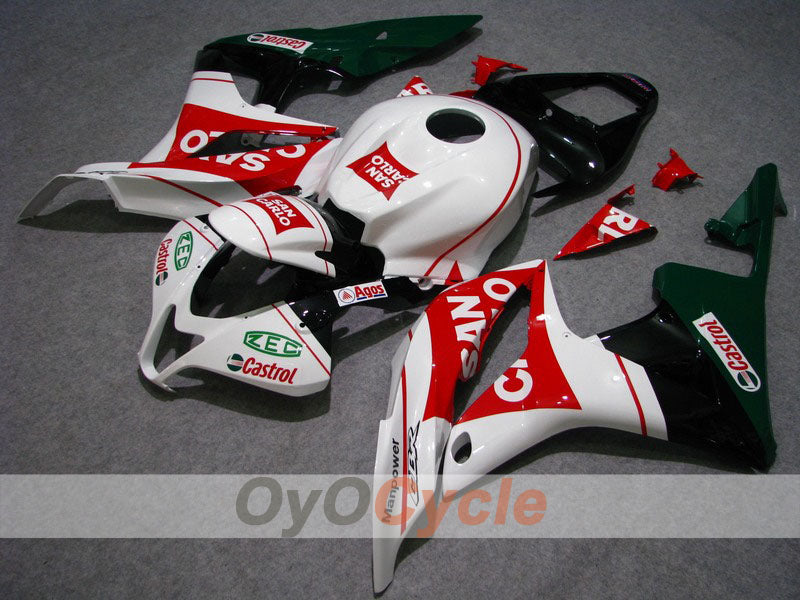 Kit de carénage à injection pour CBR600RR 07-08 - Rouge, Blanc - San Carlo #OYO87900437 Image principale du produit