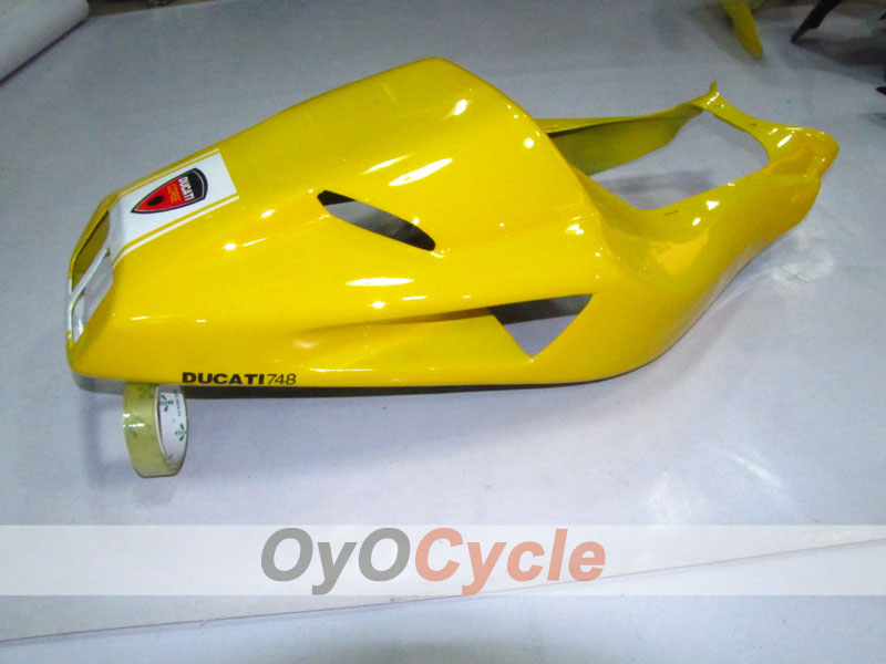 Kit de carénage à injection pour Ducati 748 94-02 - Jaune, Noir - Style d'usine #OYO87902048