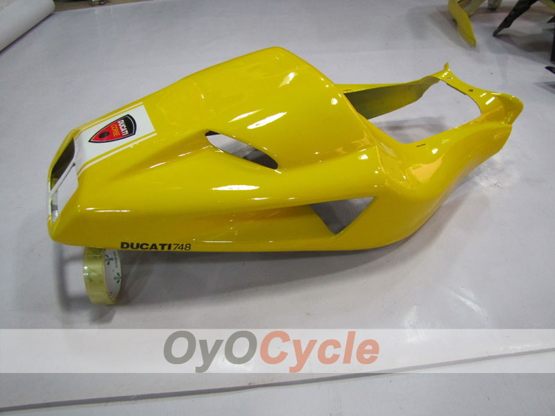Kit de carénage à injection pour Ducati 748 94-02 - Jaune, Noir - Style d'usine #OYO87902048