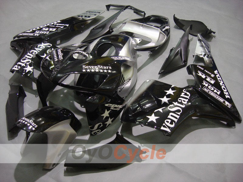 Kit de carénage à injection pour CBR600RR 05-06 - Noir, argent - SevenStars #OYO87900349