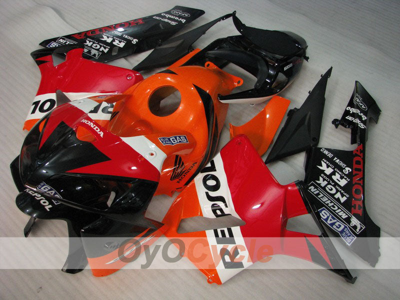 Kit de carénage à injection pour CBR600RR 05-06 - Orange, noir - MICHELIN, RK, Repsol #OYO87900333