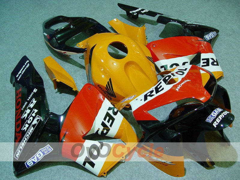 Kit de carénage à injection pour CBR600RR 05-06 - Jaune, noir - MICHELIN, RK, Repsol #OYO87900334