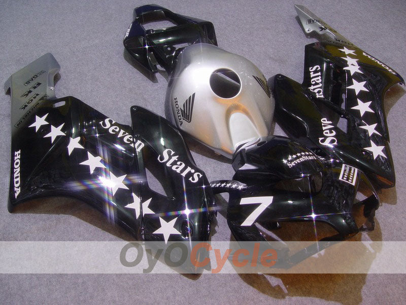 Kit de carénage moulé par injection pour CBR1000RR 04-05 - Noir, argent - SevenStars #OYO87900547
