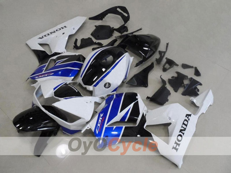 Kit de carénage injecté pour CBR600RR 13-20 - Blanc, noir - Style d'origine #OYO87903120