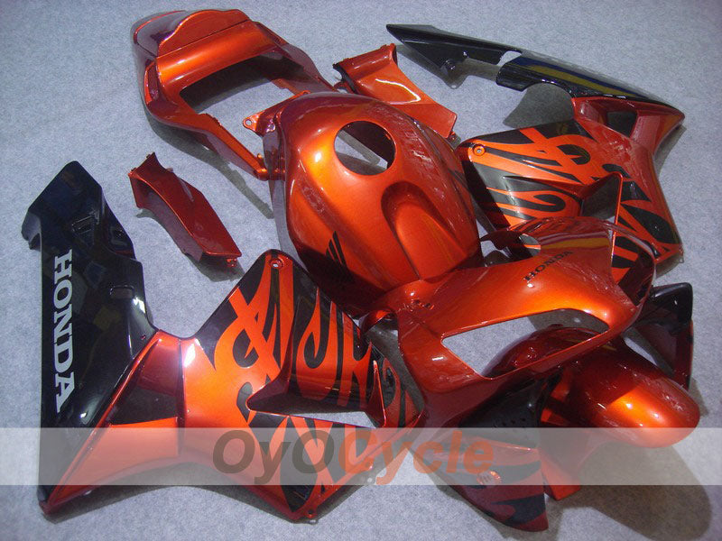 Kit de carénage à injection pour CBR600RR 03-04 - Orange, Noir - Style usine #OYO87902571
