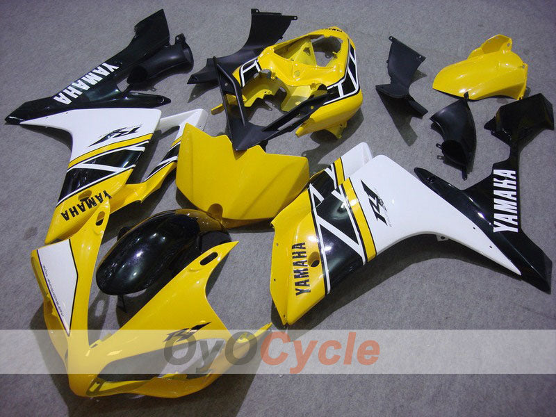 Kit de carénage injecté pour YZF-R1 07-08 - Jaune, Noir - Style d’origine #OYO87900871