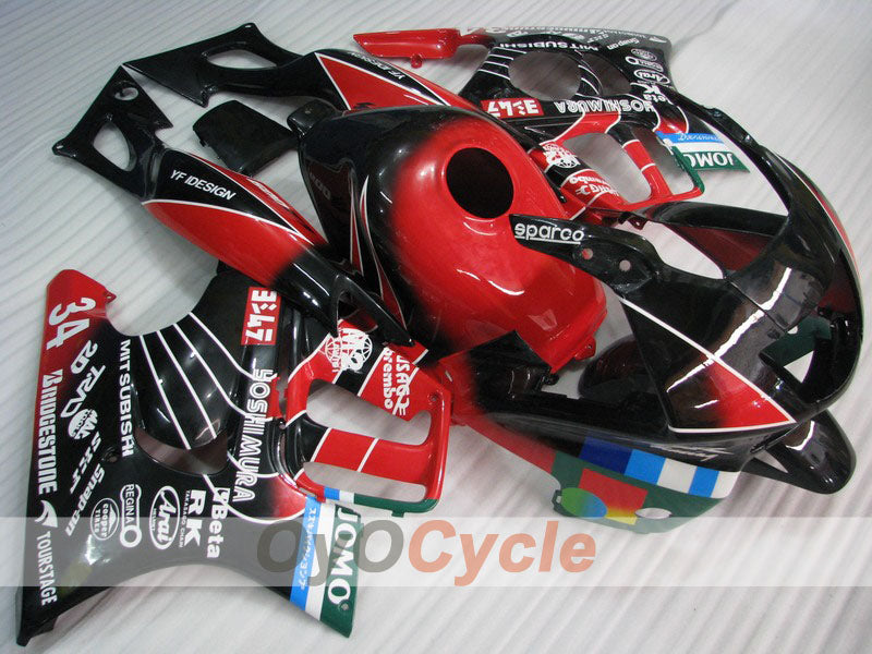 Kit de carénage à injection pour CBR600F3 95-96 - Rouge, noir - JOMO #OYO87900021 Image principale du produit