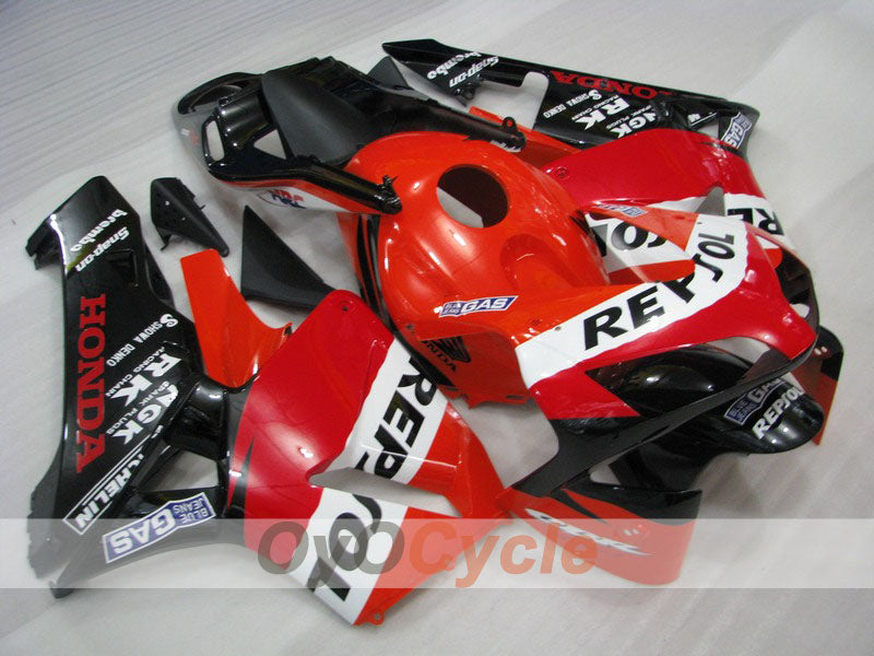 Kit de carénages injectés pour CBR600RR 03-04 - Rouge, Noir - Repsol #OYO87902589 Image principale du produit