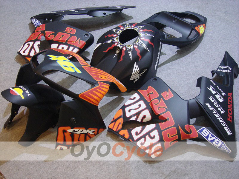 Kit de carénage à injection pour CBR600RR 05-06 - Noir, mat - MICHELIN, RK, Rossi #OYO87900342