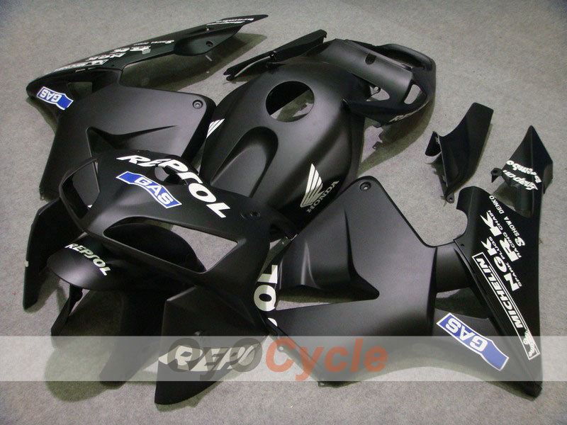 Kit de carénage à injection pour CBR600RR 05-06 - Noir, mat - Repsol #OYO87900337